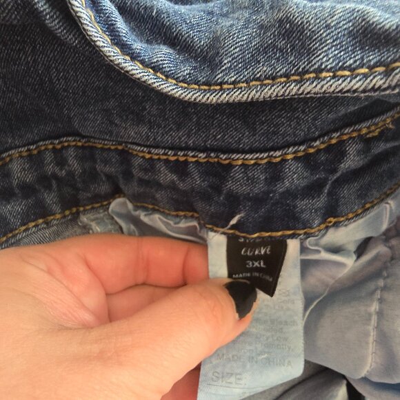 Women's Plus 3x Denim High Waist Skinny Jeans - Picture 5 of 5